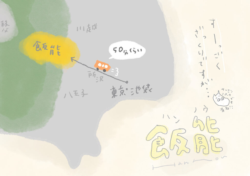 飯能　イラストマップ
